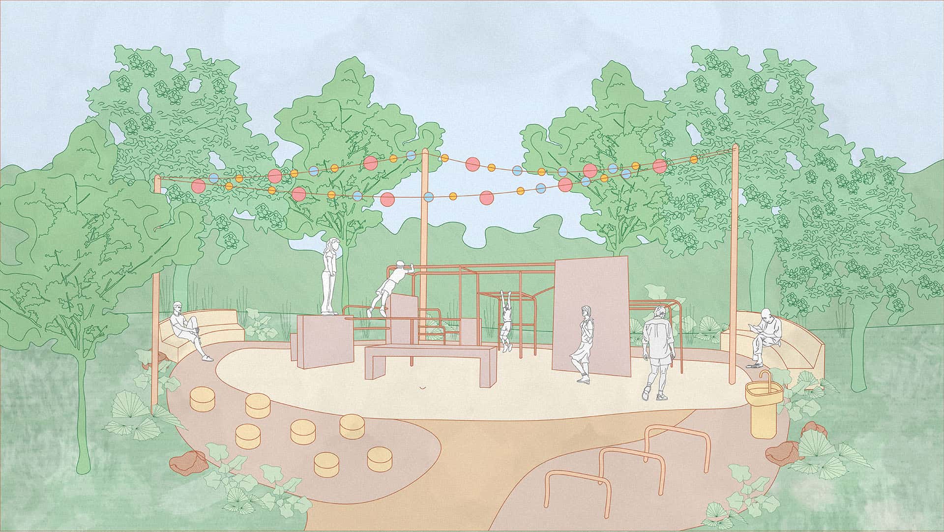 Parkour park - wizualizacja