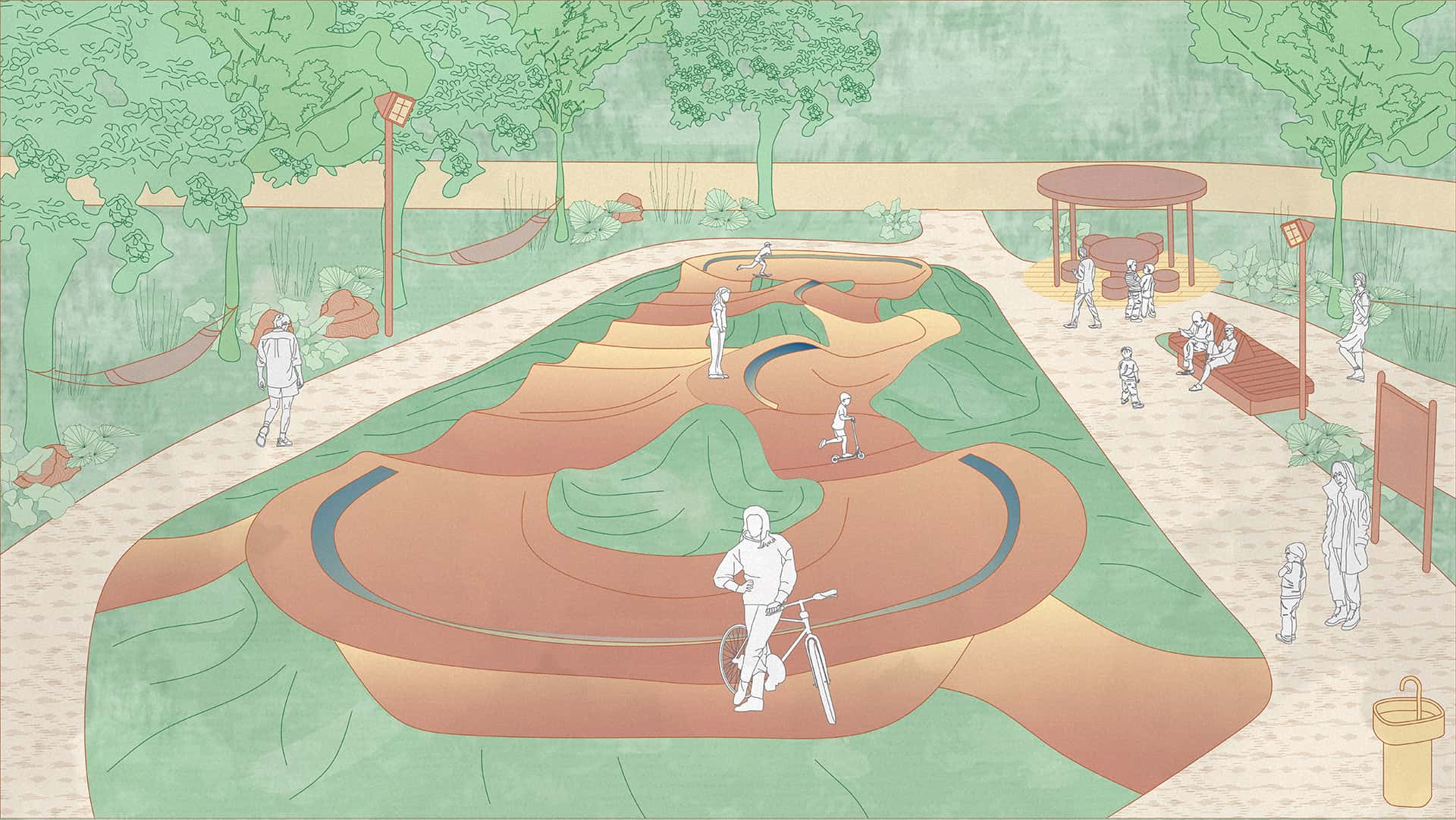 Pumptrack - wizualizacja